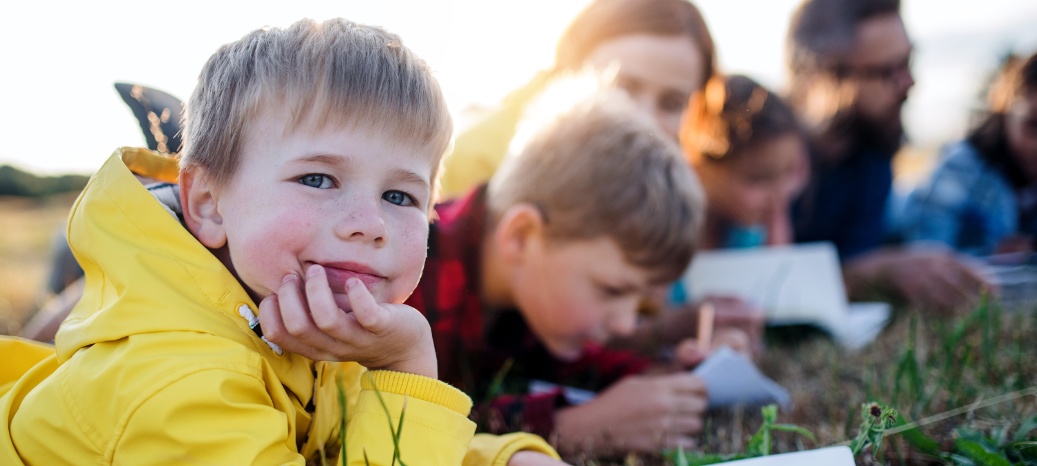 thoughtful kid on a community trip