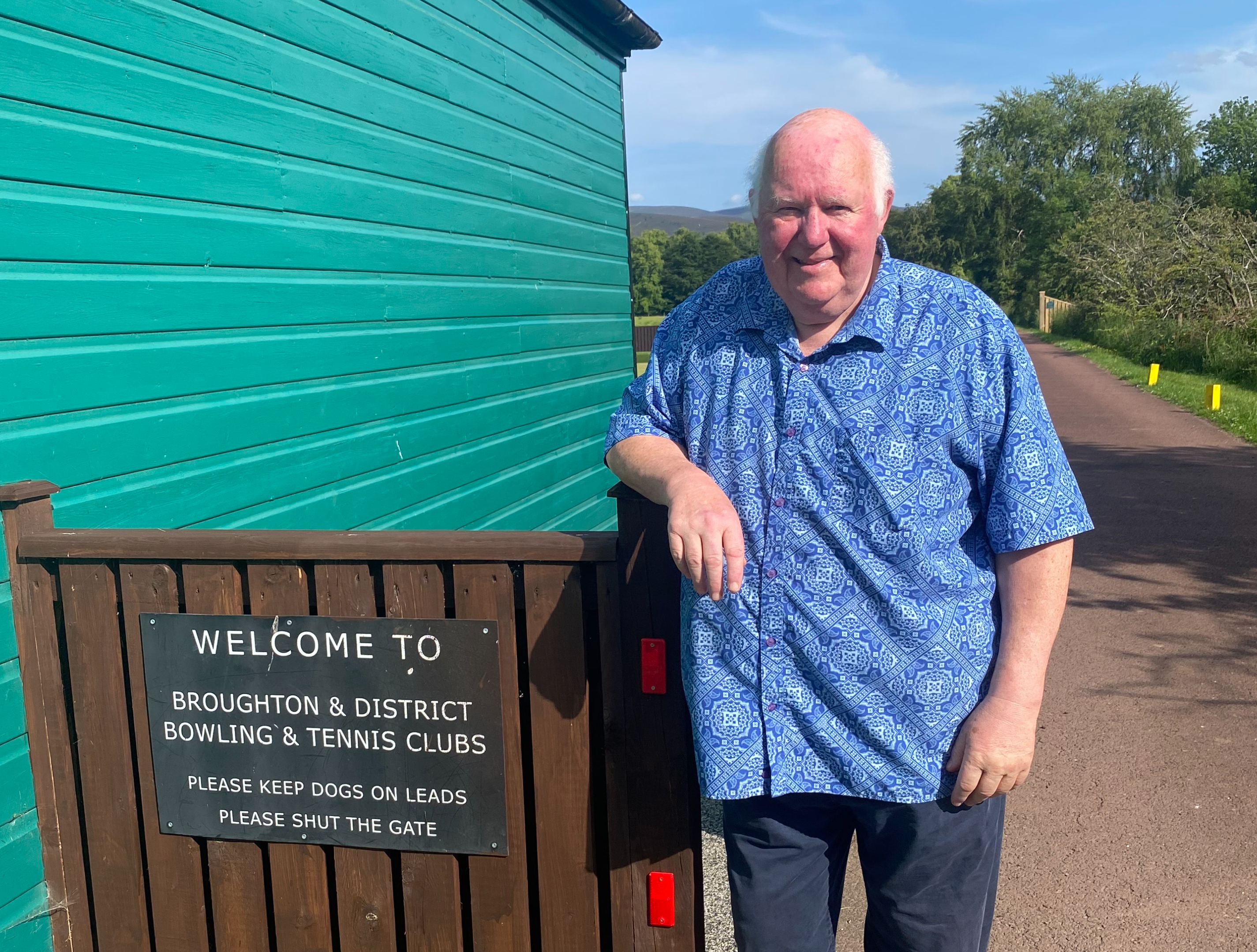 Steve outside bolwing club