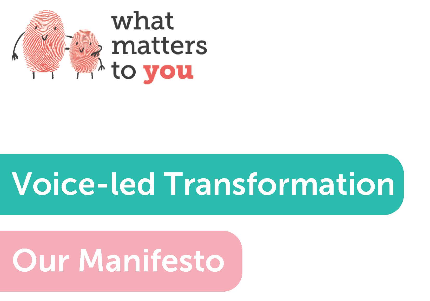 What Matters To You Manifesto Front Page